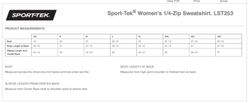Jefferson Jaguars Basketball - Sport-Tek® Women's 1/4-Zip Sweatshirt (LST253) - Image 3